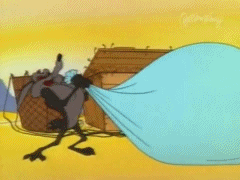 풍선에 바람불어넣는장면