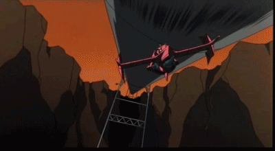 비행기가 다리밑을 피하는장면