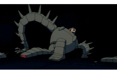 부서진 로봇이 일어나는장면