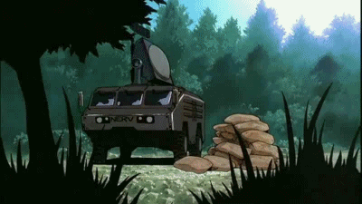 레이더로 폭파시키는 장면