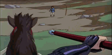 말타고 달리는장면