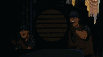 라이트점등하는장면