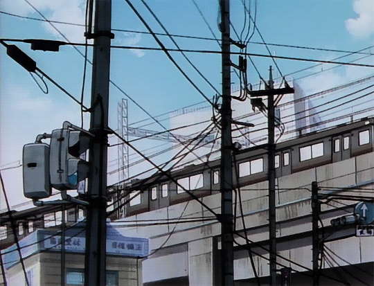 다리위 지하철 지나가는 모습