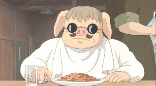 스파게티 먹는 장면