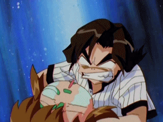 목을잡고 흔드는 장면