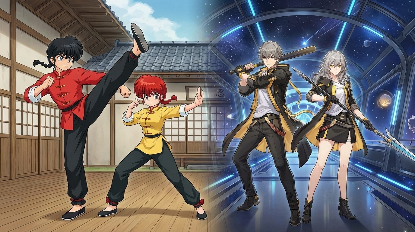 란마 1/2 x 붕괴: 스타레일 콜라보레이션 일러스트 공개