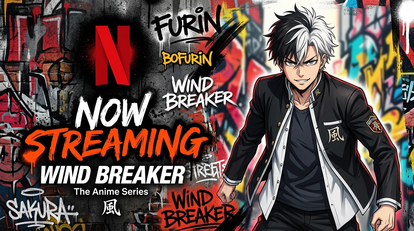 넷플릭스, 인기 액션 애니메이션 '윈드 브레이커' 시즌 1 스트리밍 시작