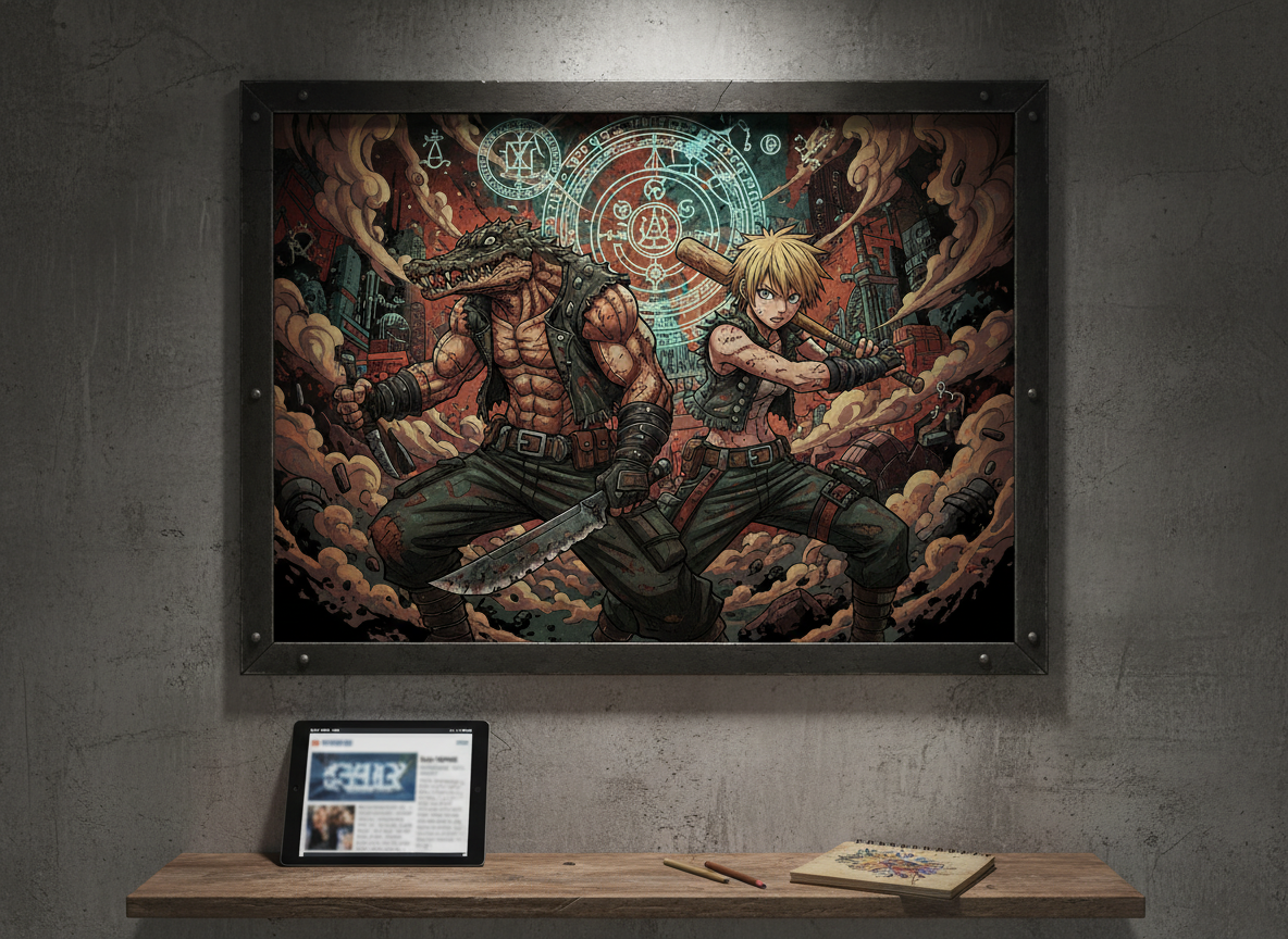 도로헤도로 시즌 2 제작 결정... 원작자 하야시다 큐의 축전 일러스트 화제