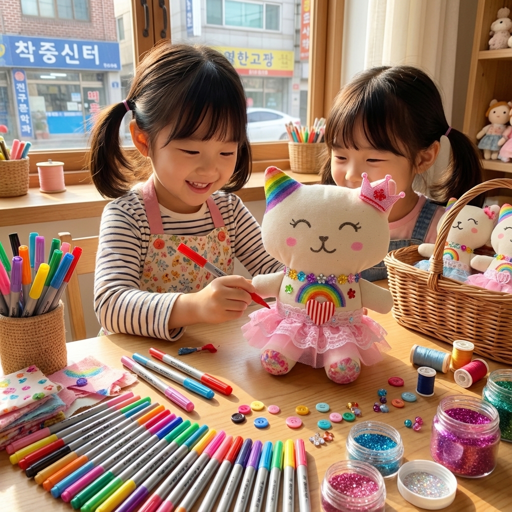 DIY키티인형만들기[페브릭마카포함]