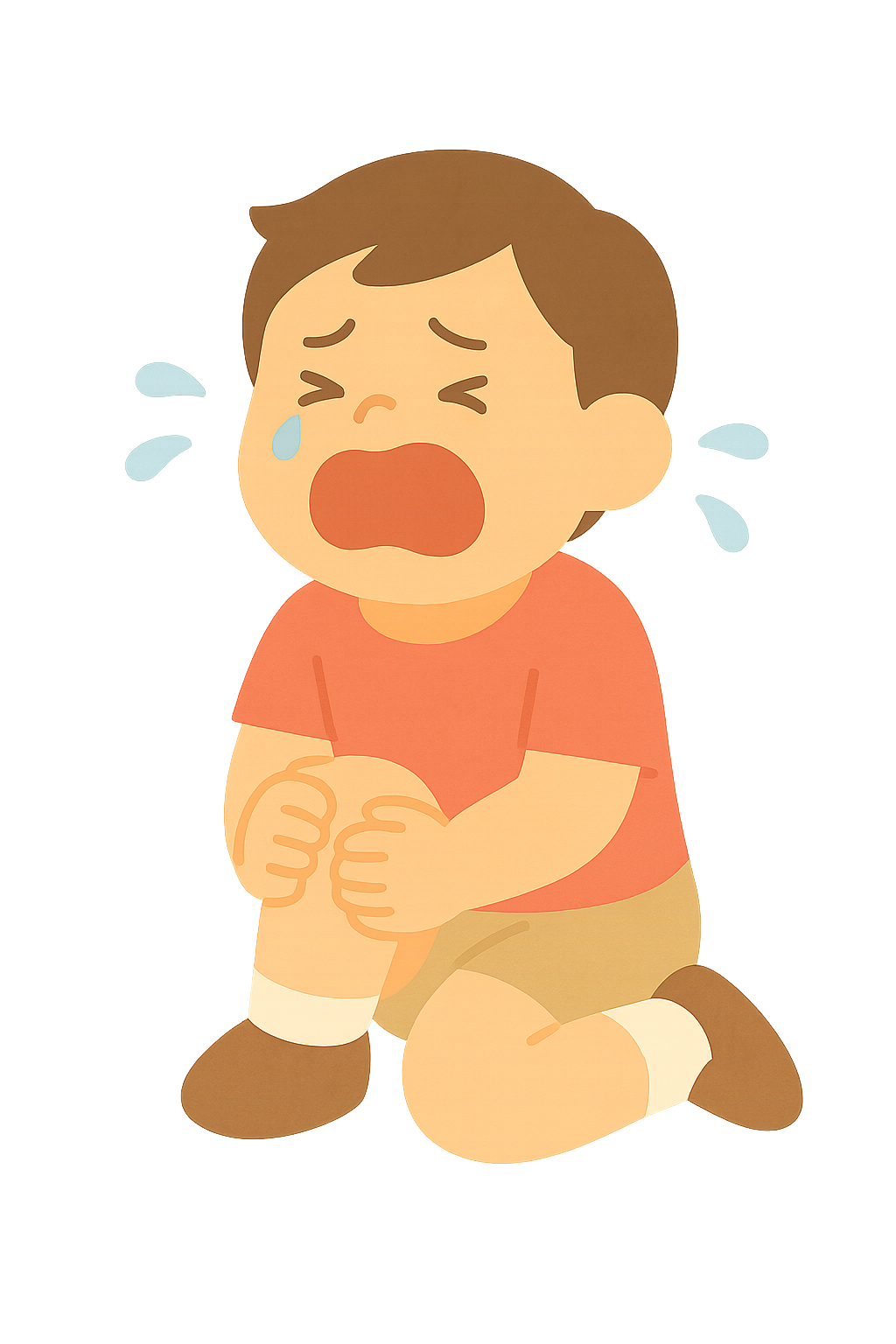 넘어져서 우는아이