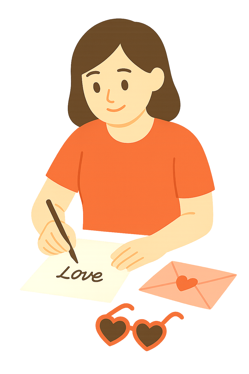 연애편지를 쓰는 사람