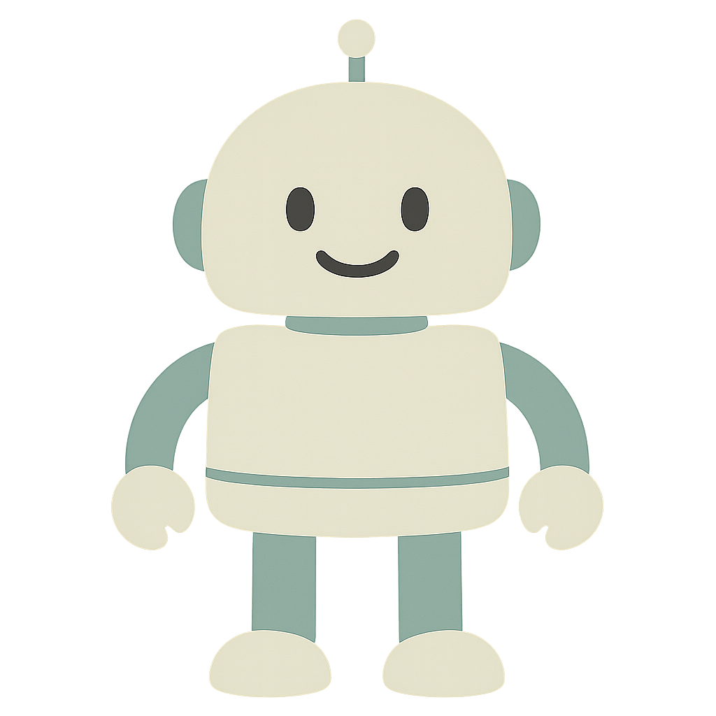 복고풍 둥근머리로봇