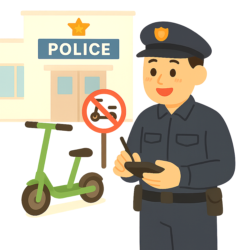 전동킥보드단속중인 경찰