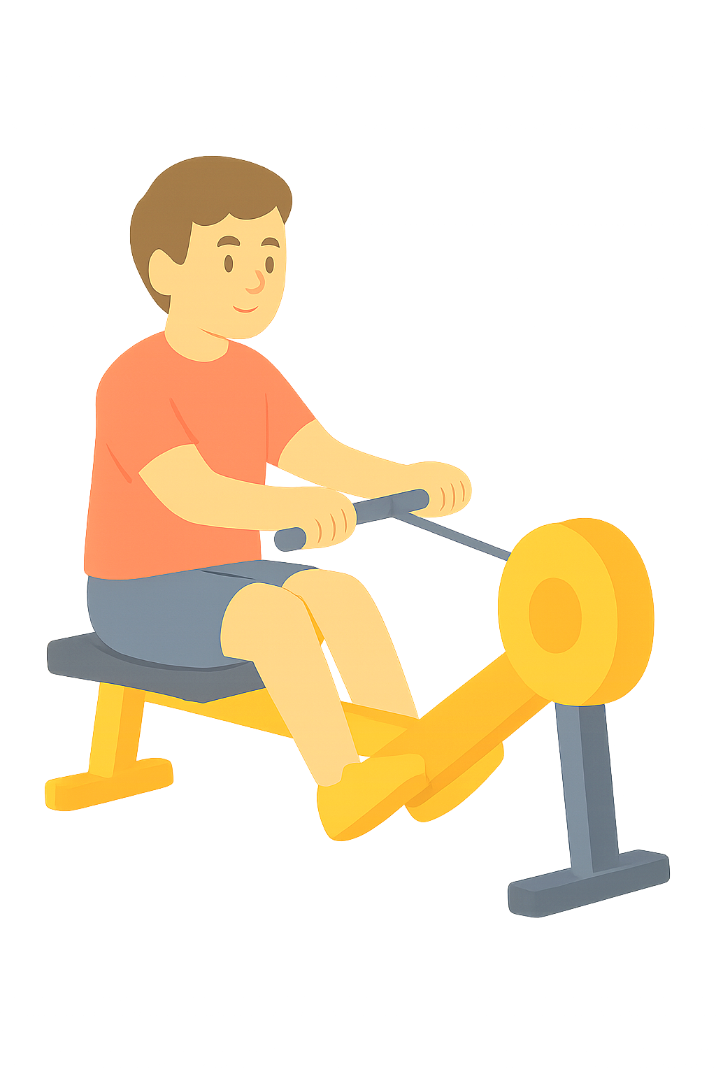 로잉머신을 사용하는 모습