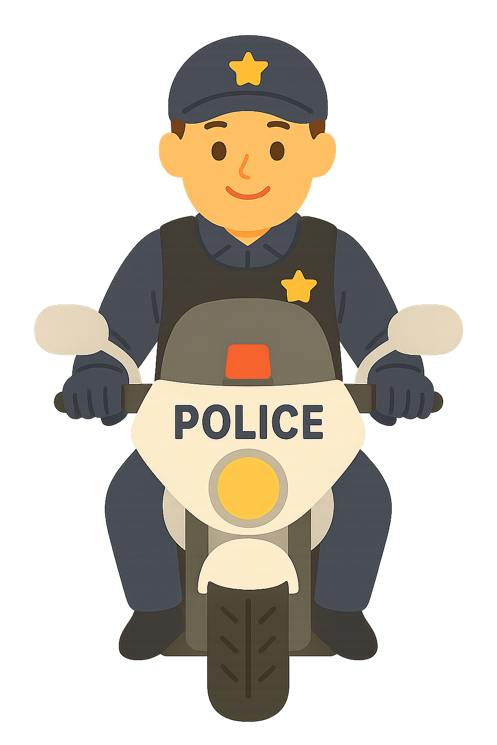 경찰오토바이를 탄 교통경찰