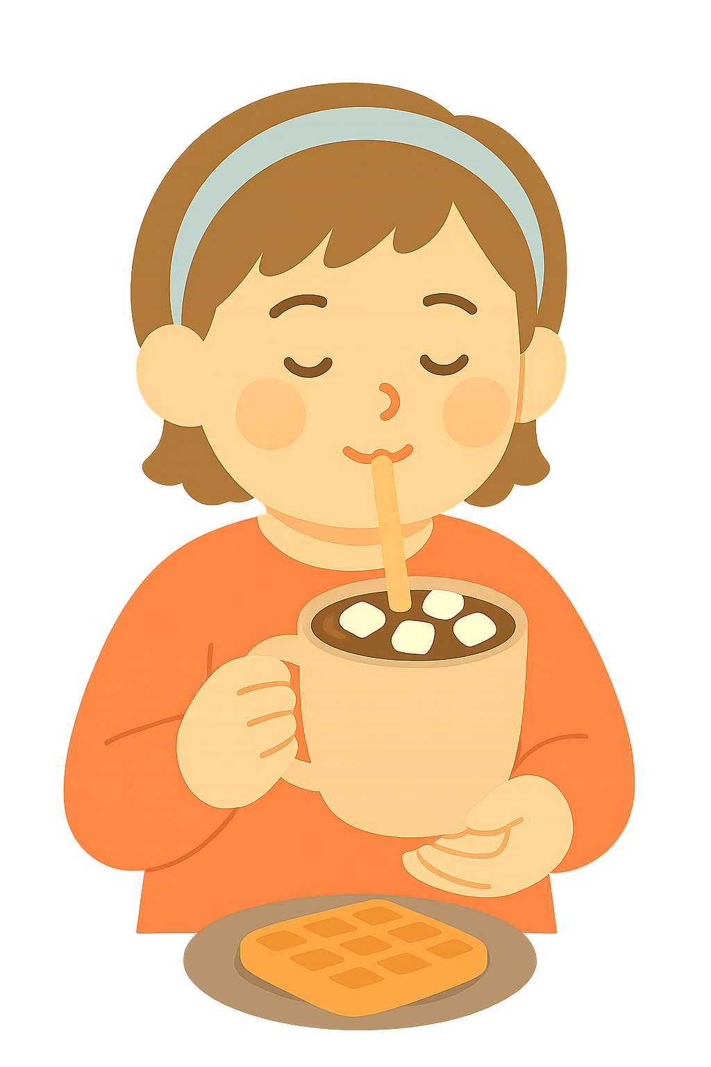 핫초코볼에 마시멜로가 들어간 음료