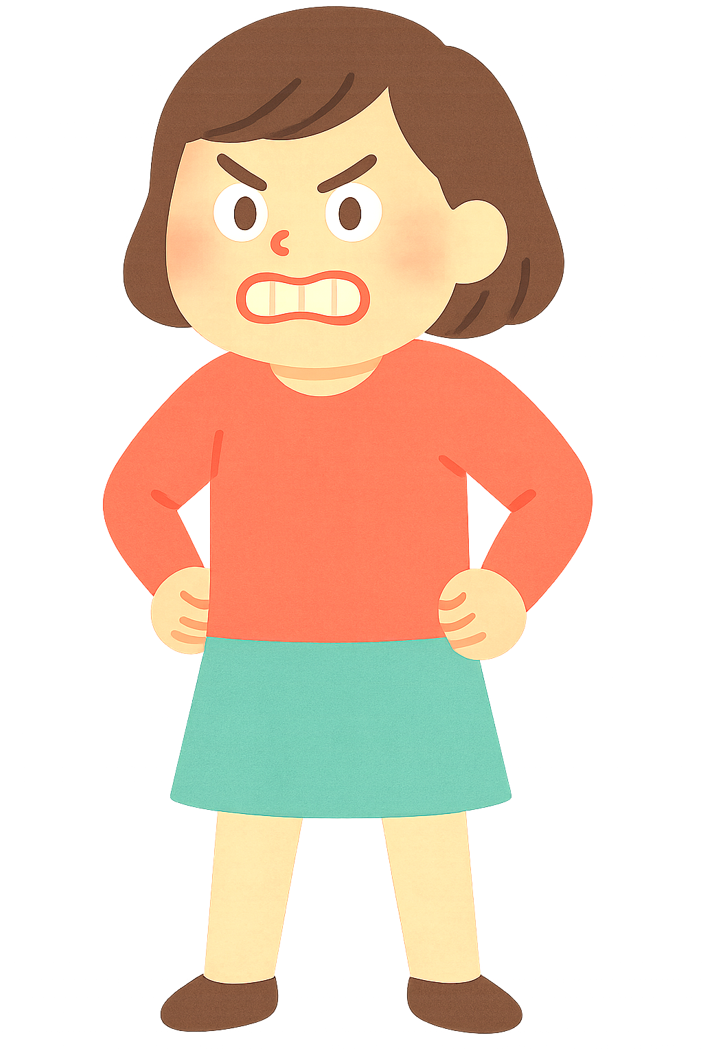 얼굴에 분노를 표현하는모습