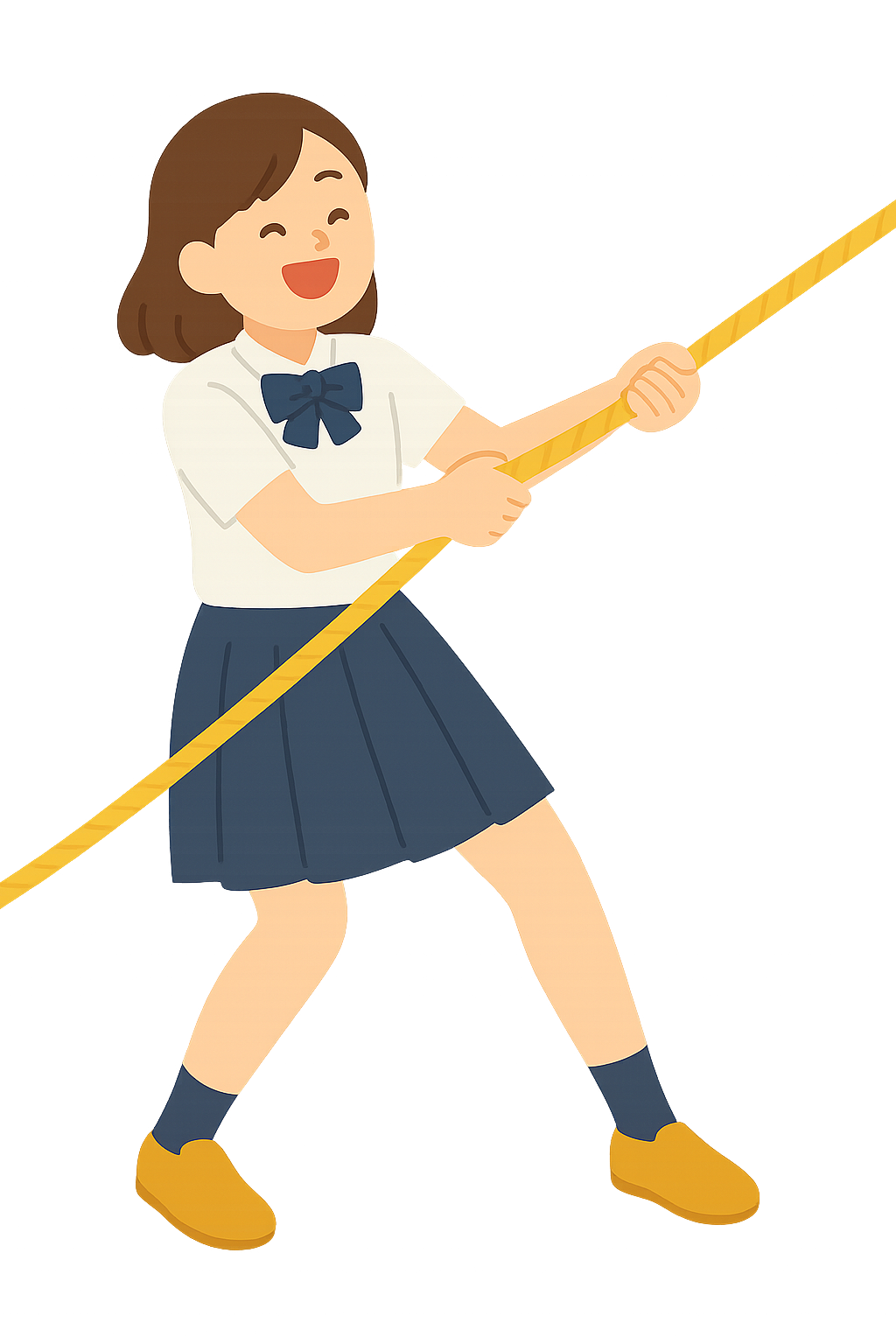 운동회에서 줄다리기하는모습