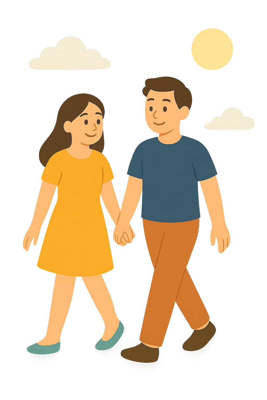 손잡고걷는 커플