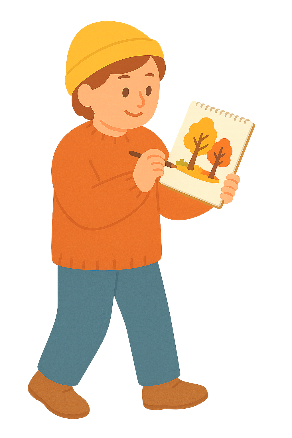 스케치하는 모습