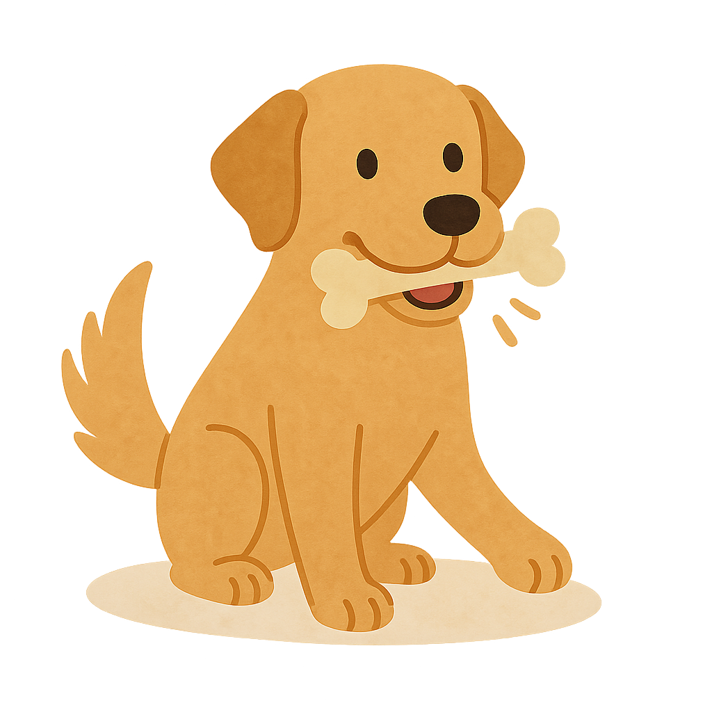 레브라도 리트리버가 간식먹는모습