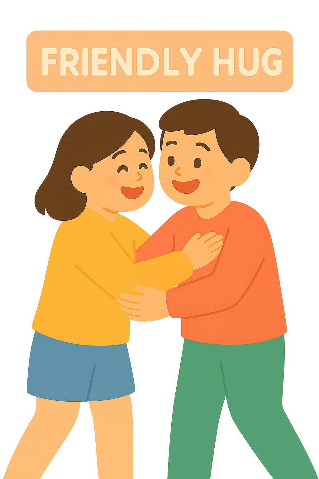 반가워서 인사하는모습