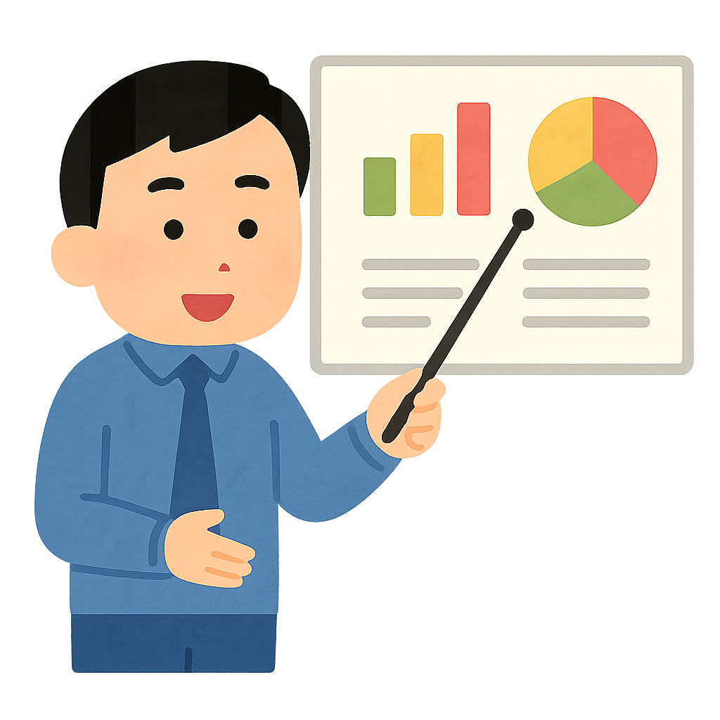 회의 하면서 프레젠테이션 하는모습