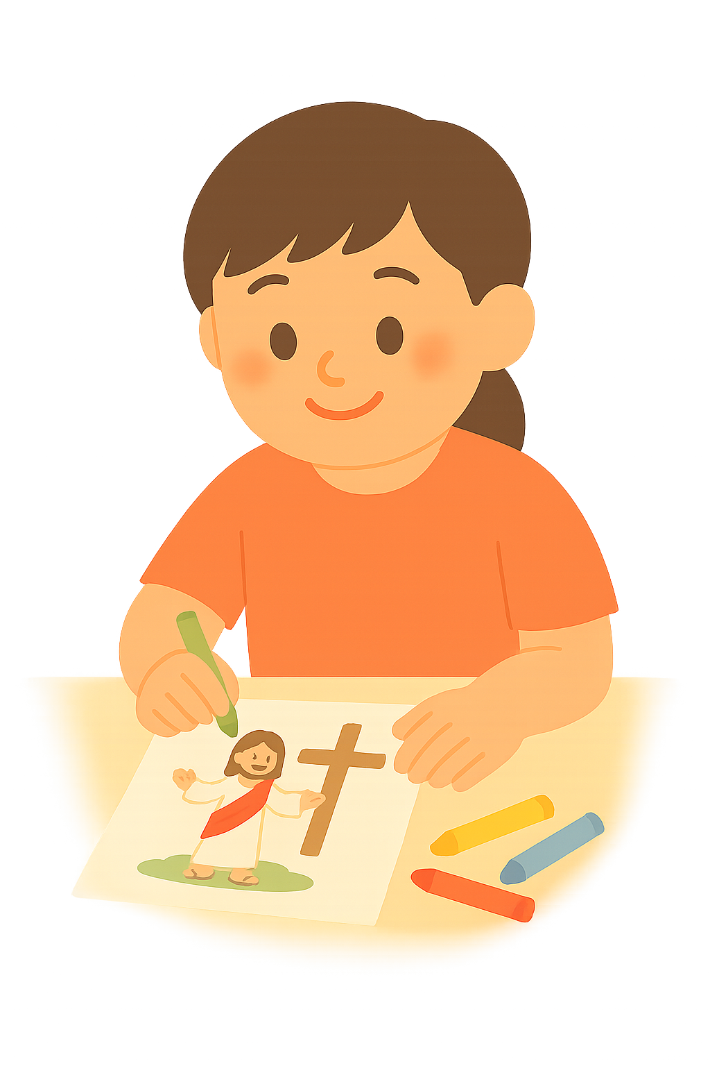 그림으로 수업하는 모습