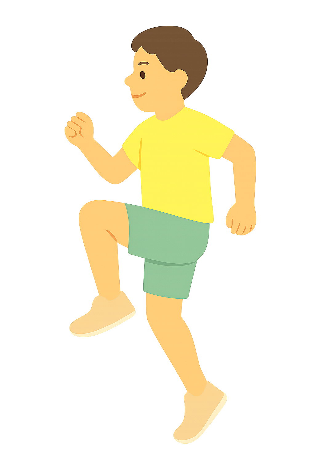 무릎높이들고 운동하는 모습