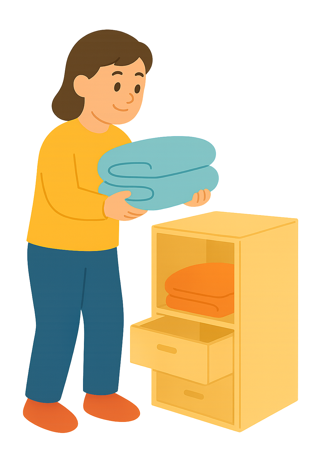 계절이불을 꺼내는 사람