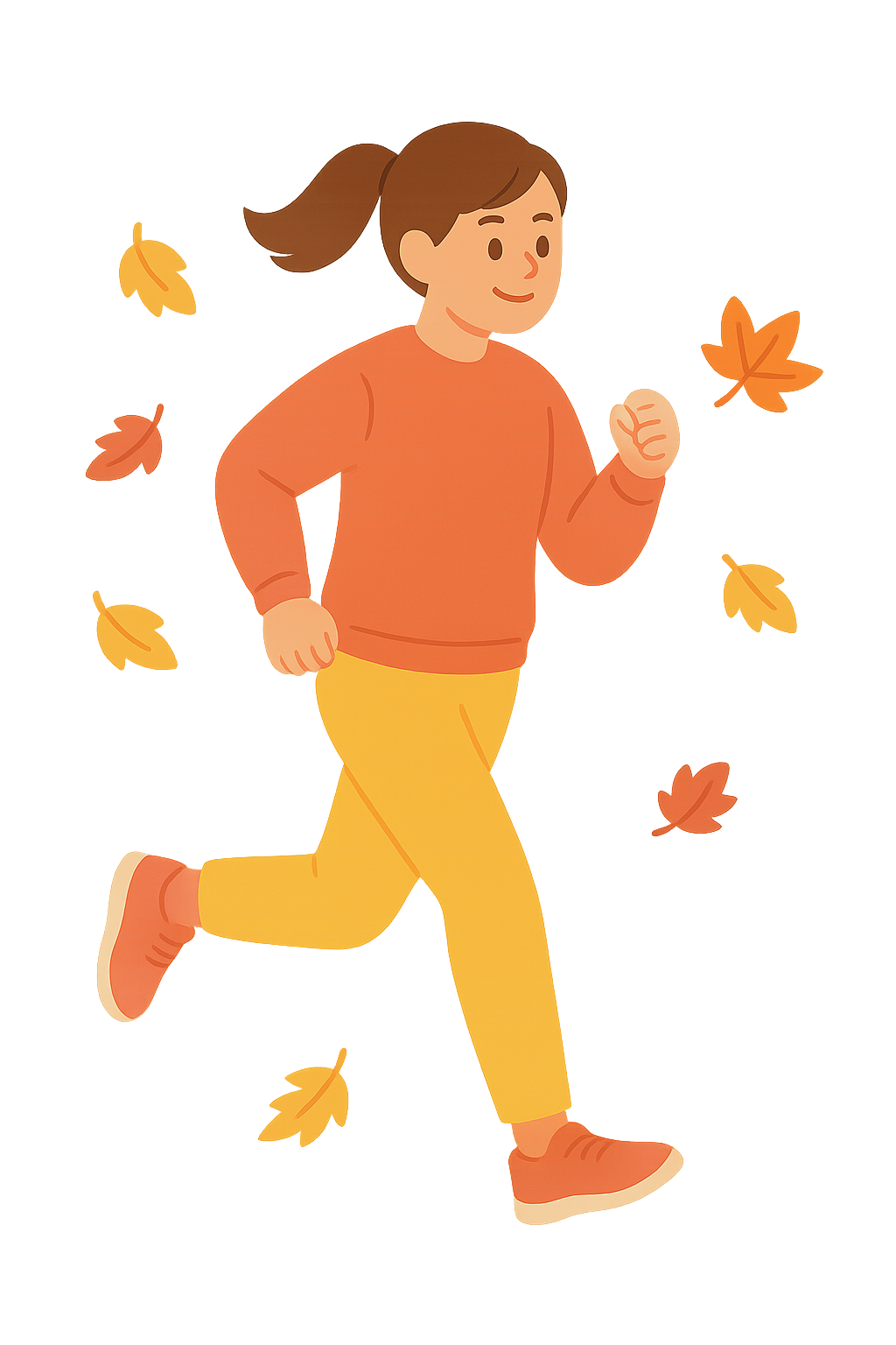 공원에서 조깅하는 모습