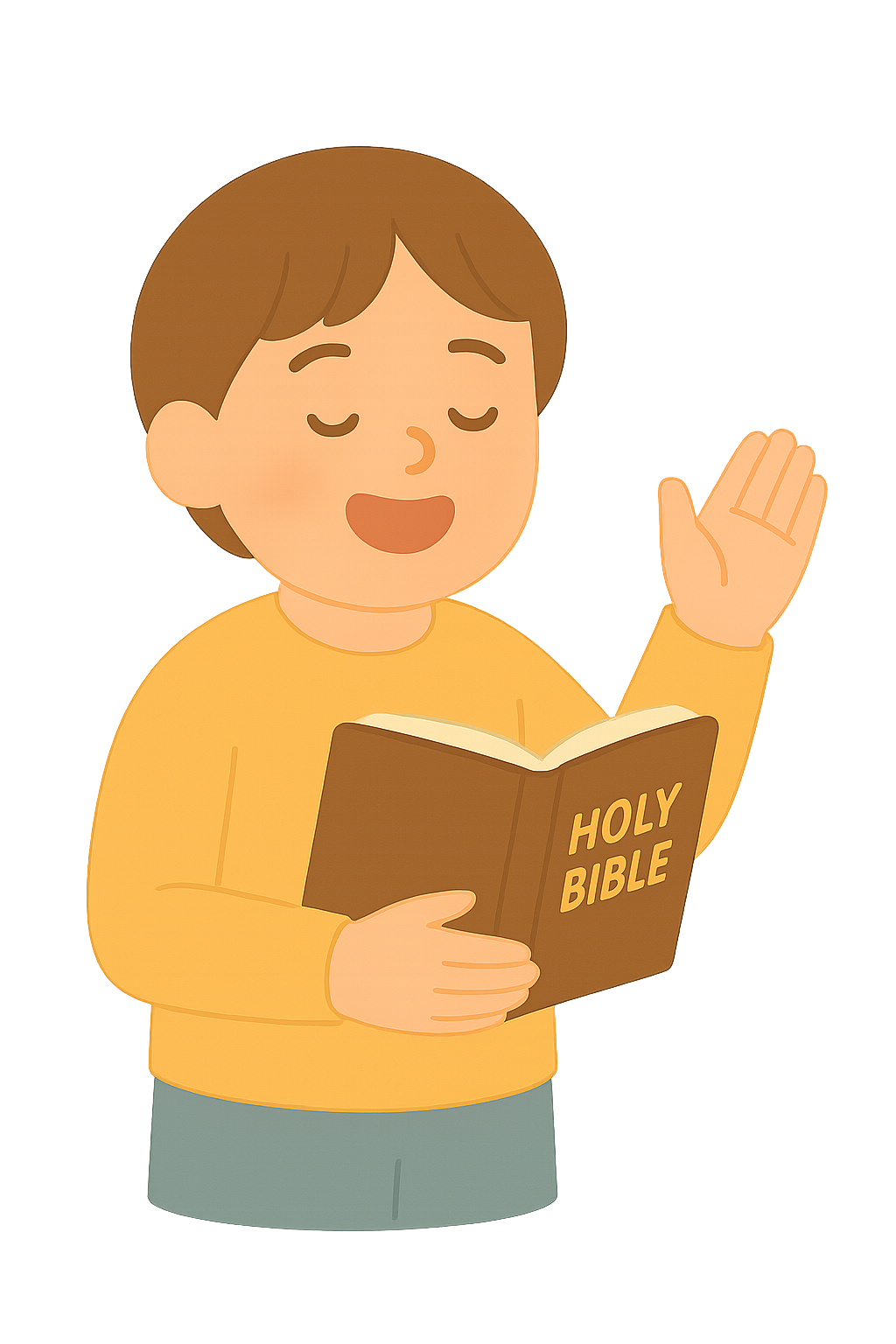 성경을 암송하는 아이