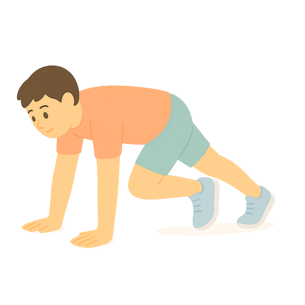 마운틴 클라이머하는 모습