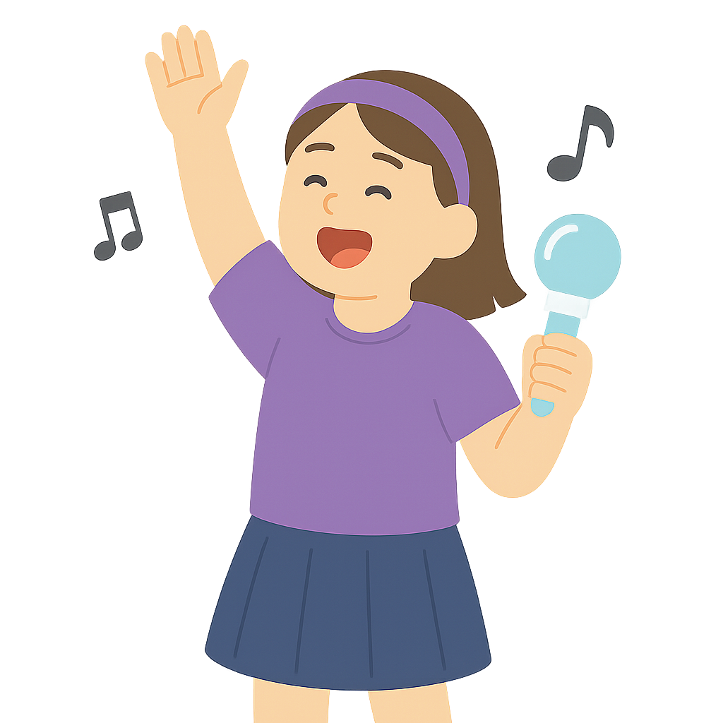 노래부르며 즐거워하는 팬