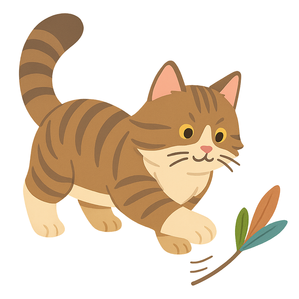 메인쿤이 깃털가지고 노는모습