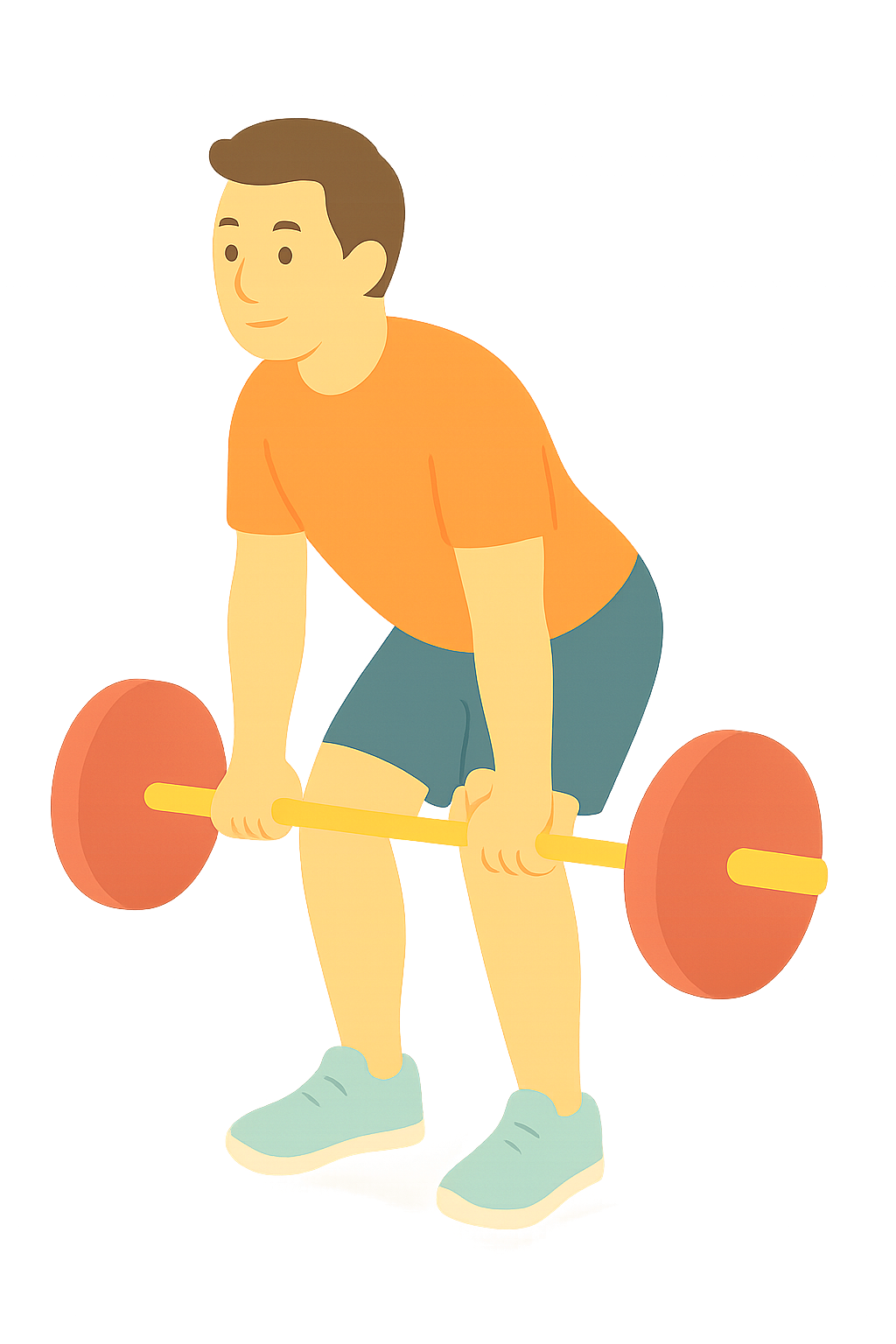 데드리프트하는 모습