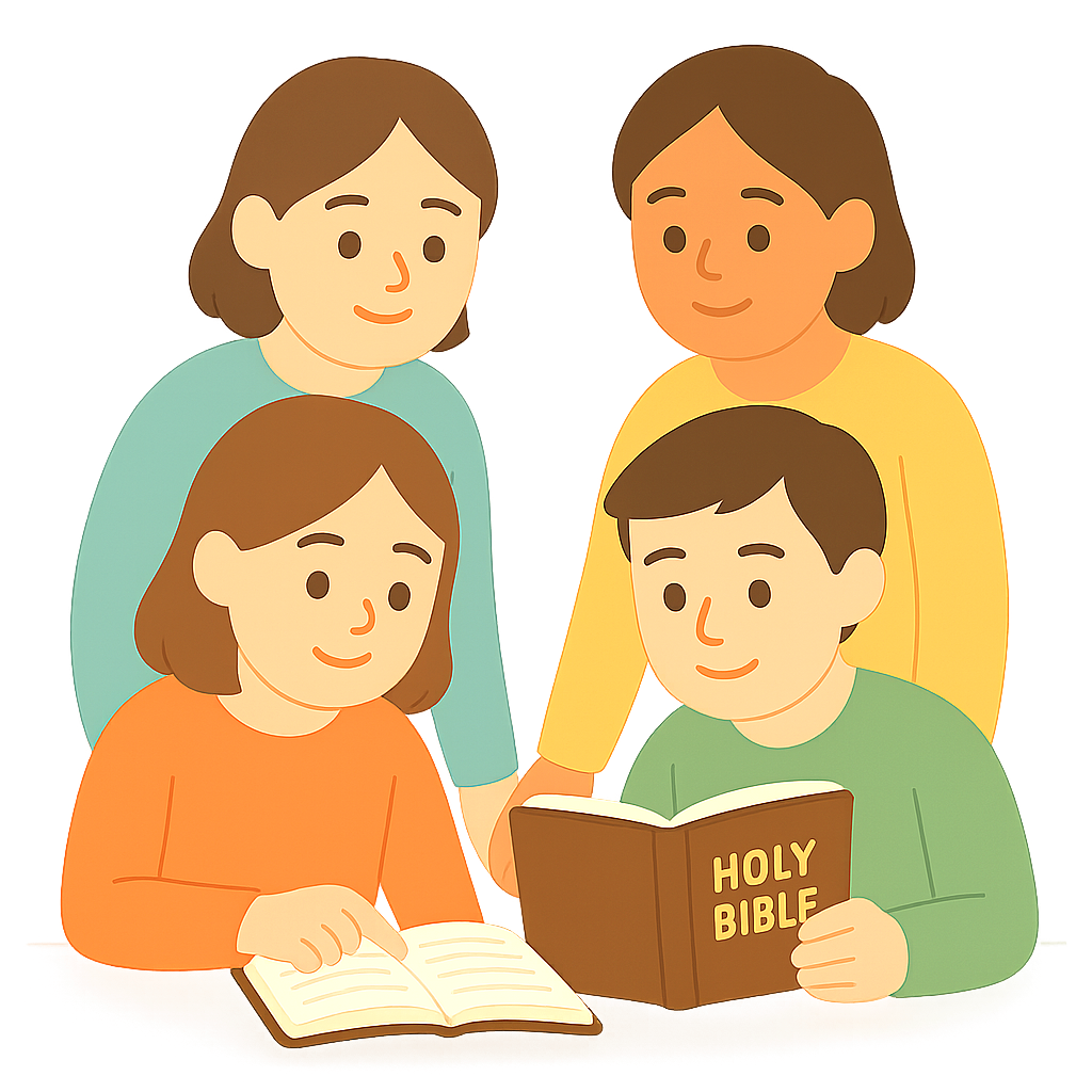 성경공부하는 모습
