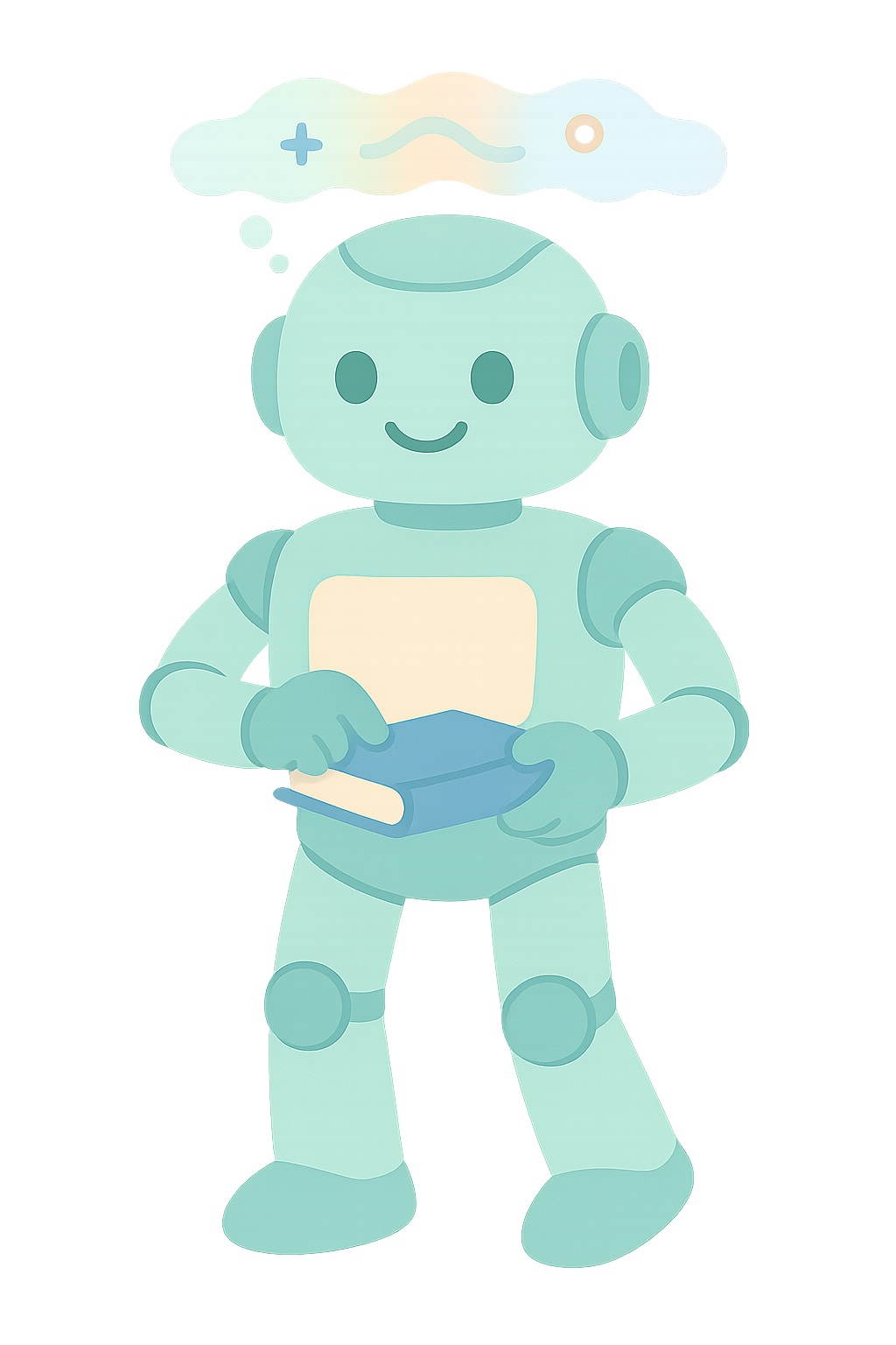 뇌파처럼 생각중인 표시로봇