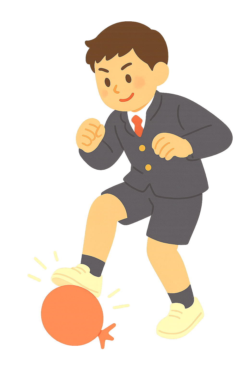 운동회에서 풍선 터뜨리기모습