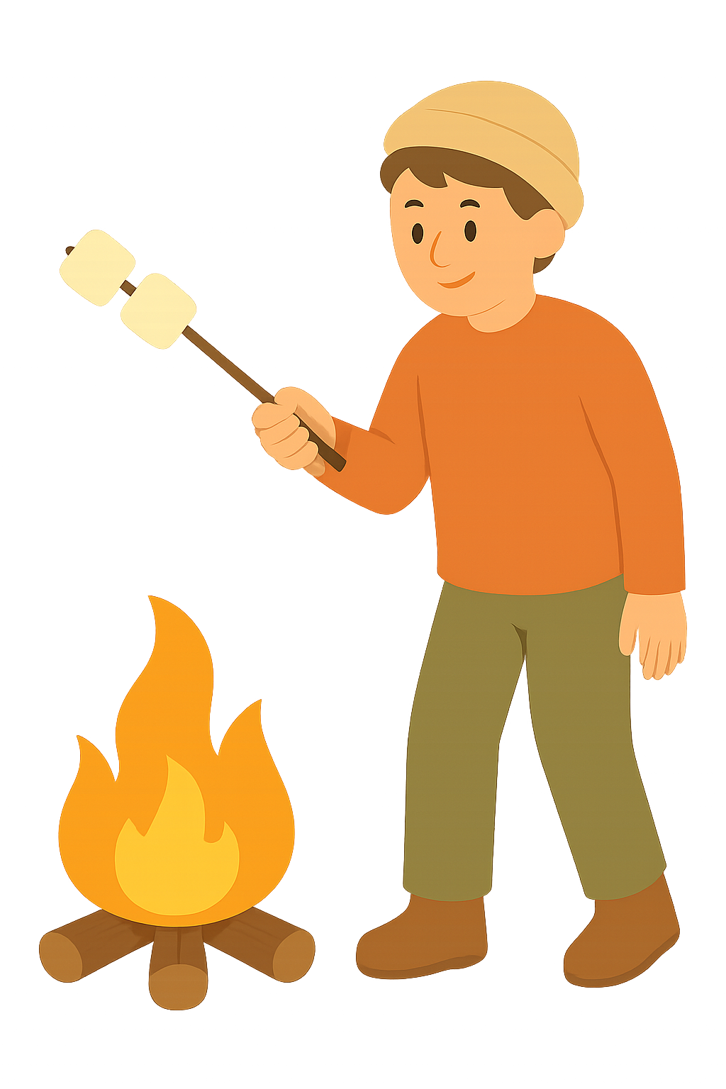 마시멜로 구워먹는모습