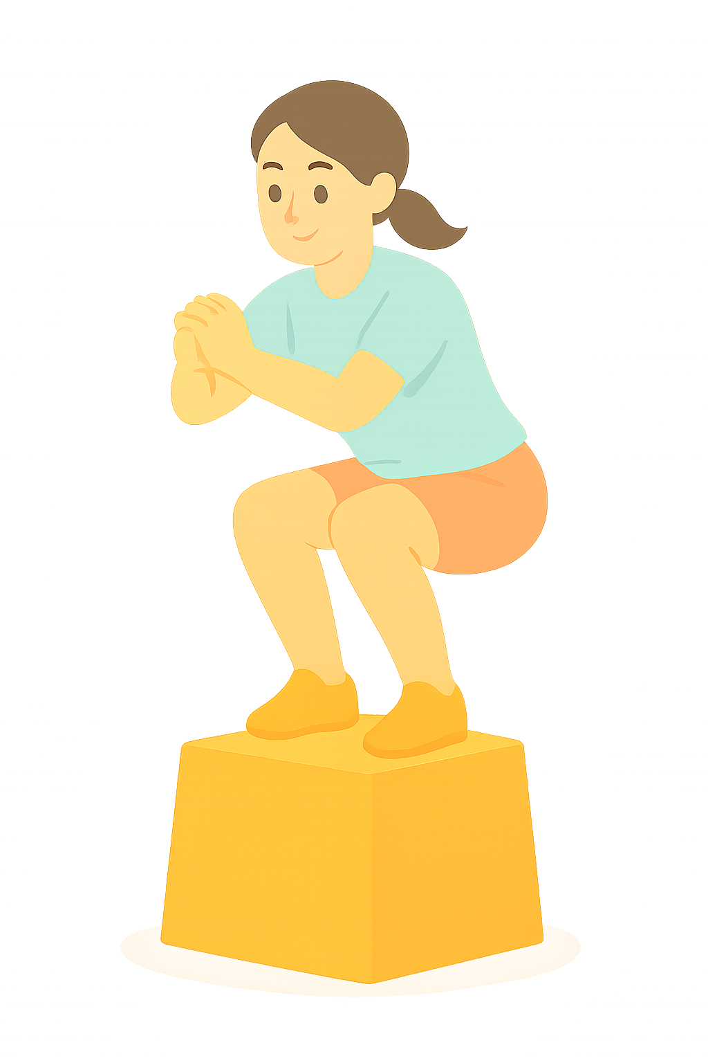 박스점프운동하는 모습