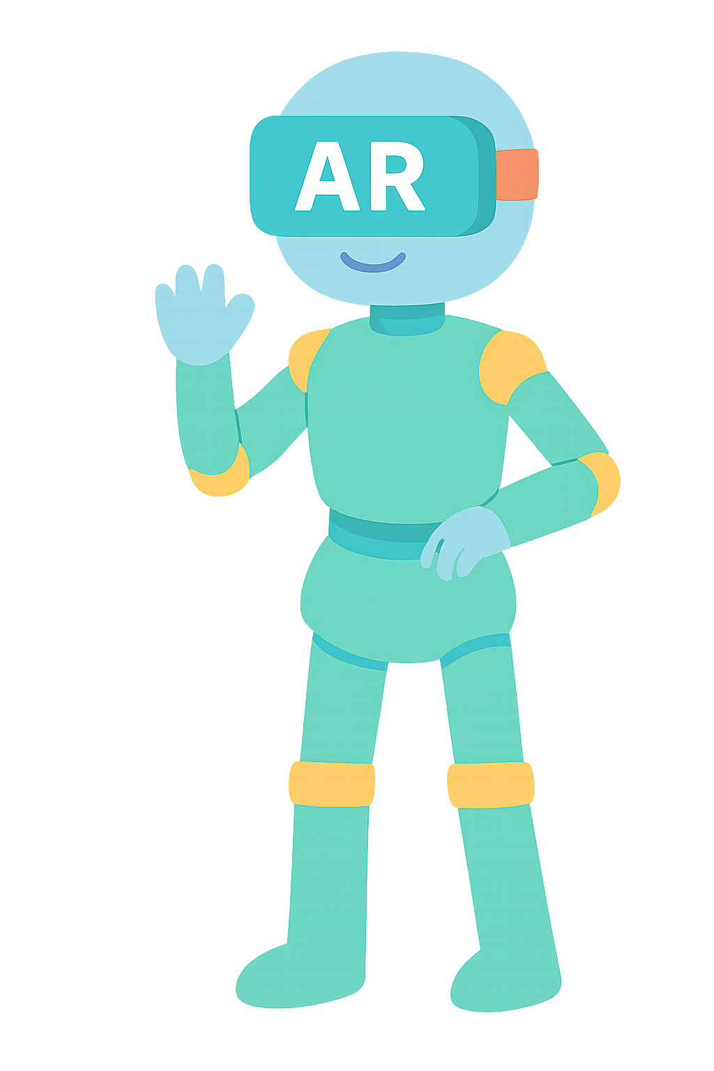 AR고글착용한 로봇