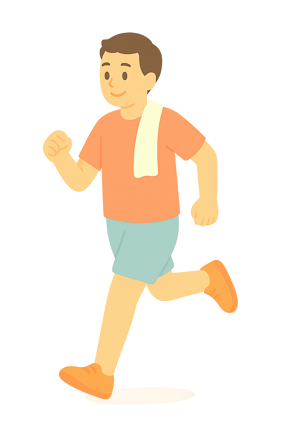 땀흘리며 운동하는모습