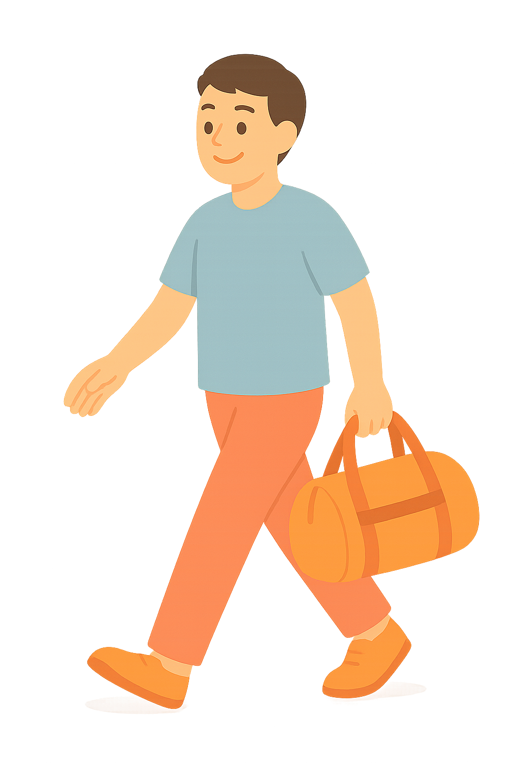 가방들고 헬스가는중