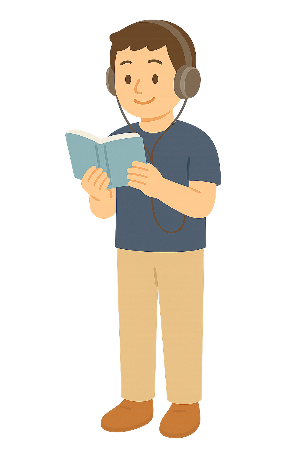 이어폰으로 음악듣는 모습