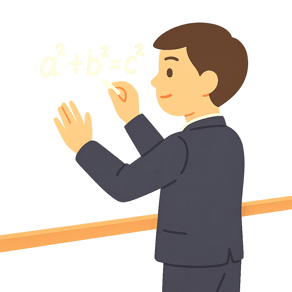 칠판에 문제푸는모습