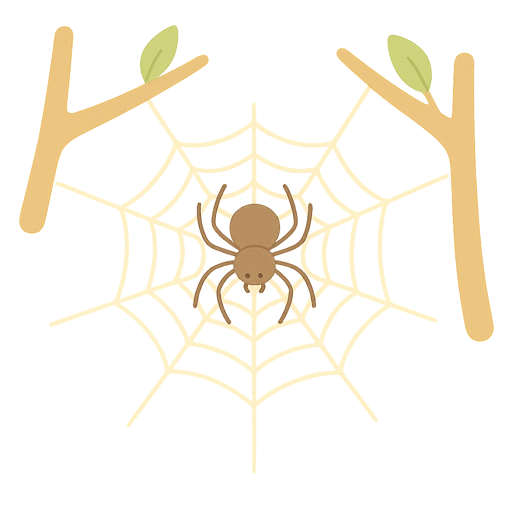 거미줄을 치는모습