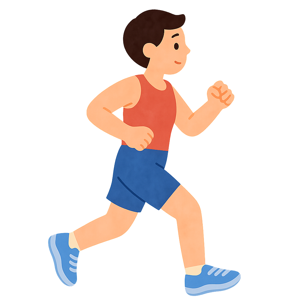 마라톤 러닝화 신고 달리기