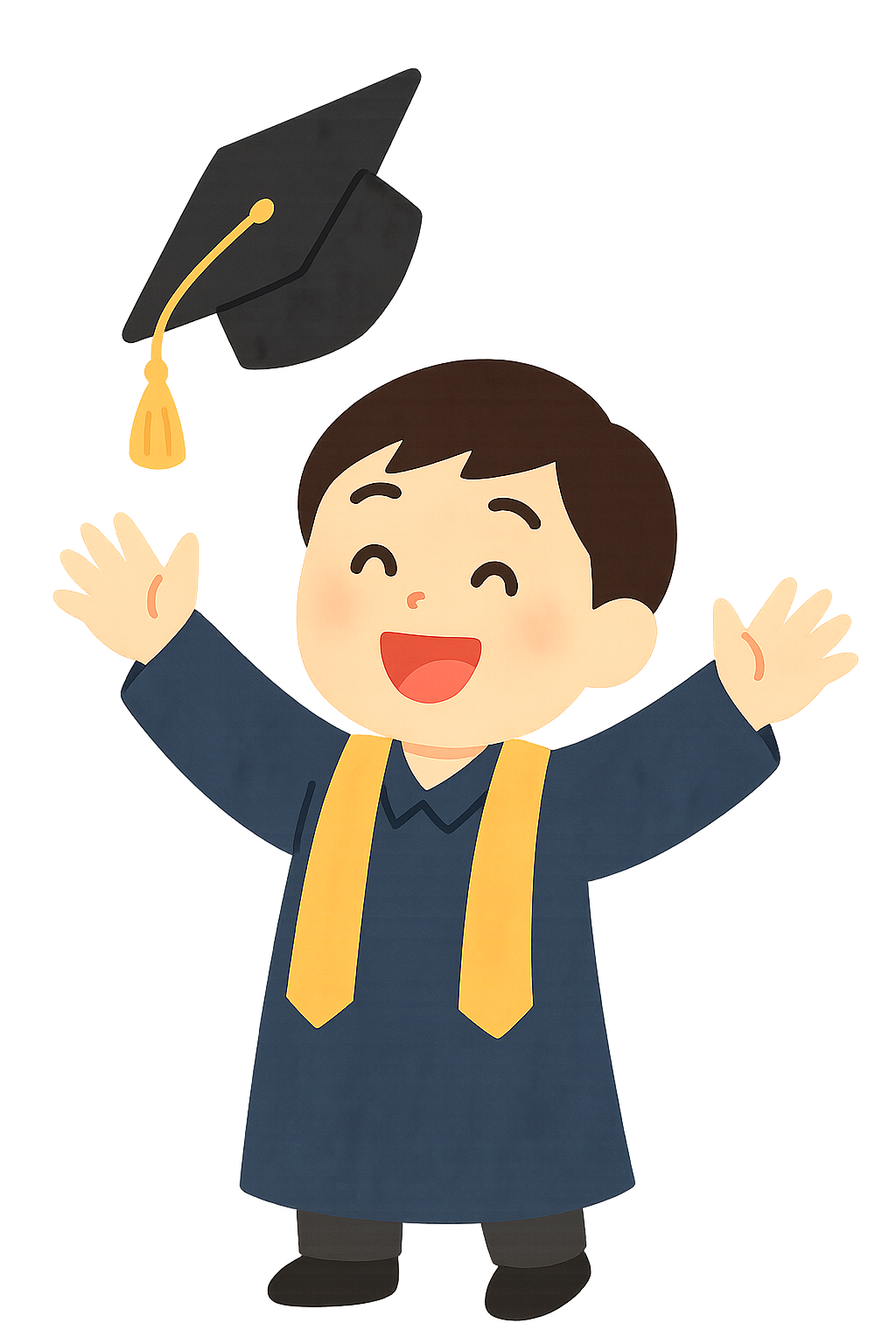 졸업식모자던지기