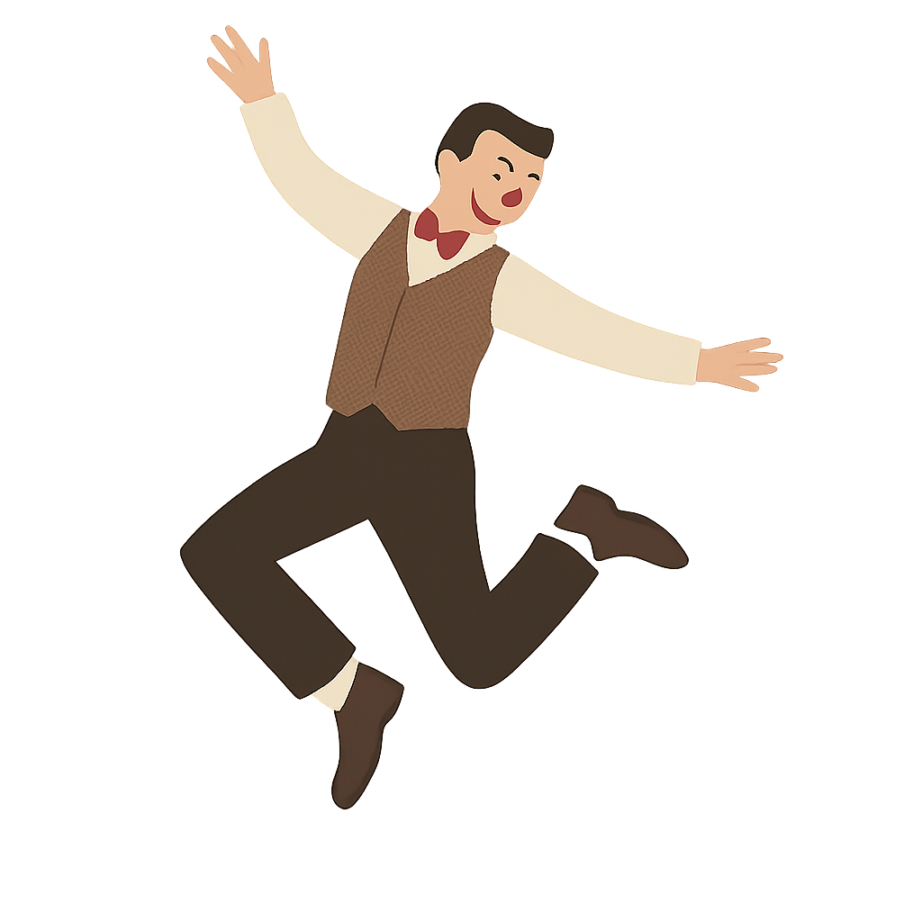 점프하는 탭댄서